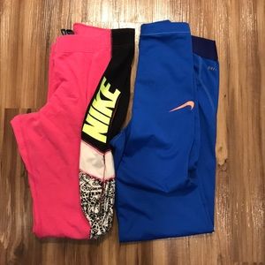 Two Nike Workout Pants